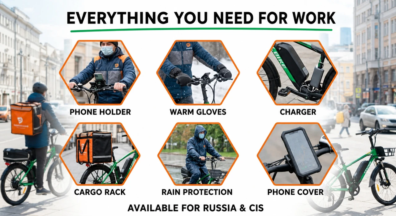 Courier e-bike equipment kit